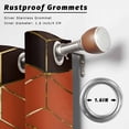 thumbnail image 6 of 1 Panel Outdoor Curtains for Patio Waterproof 54"x84", Orange Geometric Weatherproof Privacy Outsides Curtains, Ombre Modern Abstract Art Grommet Thermal Drapes for Cabana Porch Pergola, 6 of 8