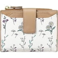 thumbnail image 7 of Small Wallets Women RFID Leather Bifold Card Holder Cute Flower Wallet for Women with Zipper Coin Pocket 3 ID Windows, 7 of 7