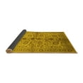 thumbnail image 2 of Ahgly Company Indoor Square Oriental Yellow Traditional Area Rugs, 6' Square, 2 of 4