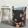 thumbnail image 5 of Picia Butterfly with Fowers Large Laundry Basket, Waterproof, Freestanding Laundry Hamper, Collapsible Tall Clothes Hamper with Extended Handles-Small, 5 of 8