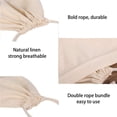thumbnail image 4 of Bxaolu Linen Bread Bags - 2-Pack 15.75"x11.8" Reusable Linen Bread Bags Ideal for Homemade Bread, Unbleached, Reusable Food Storage Cloth Bag - B, 4 of 9