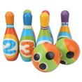 thumbnail image 4 of Kids Bowling Set, Social Skill Development Hand Eye Coordination Improvement Kid Bowling Pins And Balls Repeatable  For Indoor, 4 of 8