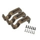 thumbnail image 3 of 3 piezas de soporte de metal para barra de cortina, longitud ajustable, gancho de hierro grueso con base, 3 of 14