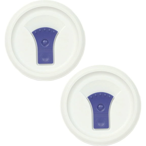 CorningWare FM-22-VPC 20oz French White Round Soup Mug Pop-Ins Vented Lid - 2 Pack