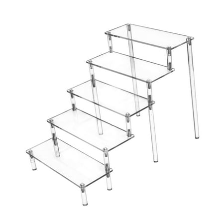 

Multi Tier Display Stand Ladder Desktop Decoration Organizer Accessories Showcase for Action Figure Cupcakes Desserts Candy 34.5x20x25cm