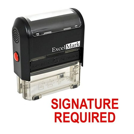 stamp rubber inking self ink signature required