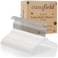 thumbnail image 4 of Casafield 50 Velvet Baby Hangers for Infant & Toddler Clothes, 11" - Ivory, 4 of 7