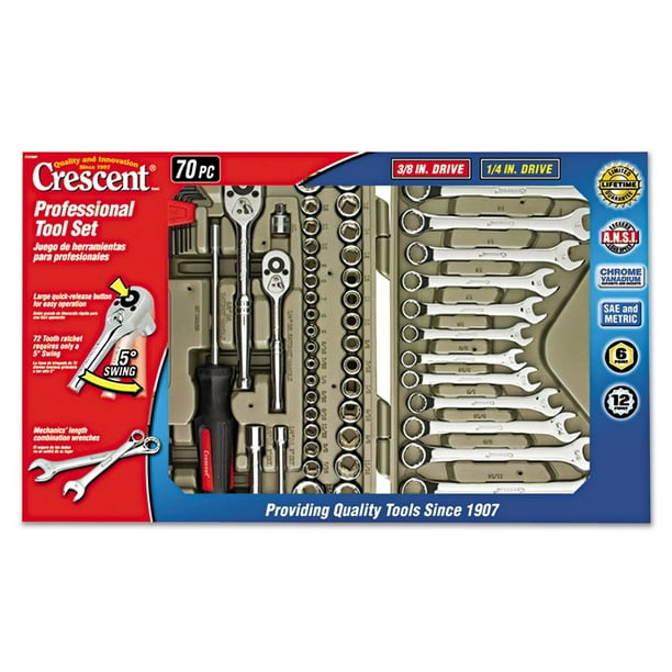 Crescent CTK70MP 70Piece Mechanics Tool Set with Storage Case