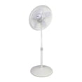 thumbnail image 1 of Air King 9119 Ventilador de pedestal oscilante ajustable de grado comercial, 18 pulgadas, 3 velocidades, 1/20 caballos de fuerza, color blanco, 1 of 5