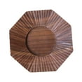 thumbnail image 4 of Posavasos de madera multifuncional para mesa, centro de mesa, bandeja de té de superficie lisa Marrón, 4 of 9