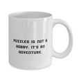 thumbnail image 2 of Cheap Puzzles s, Puzzles is not a Hobby. It's an Adventure, Sarcasm Birthday 11oz Mug s F Friends, 2 of 2