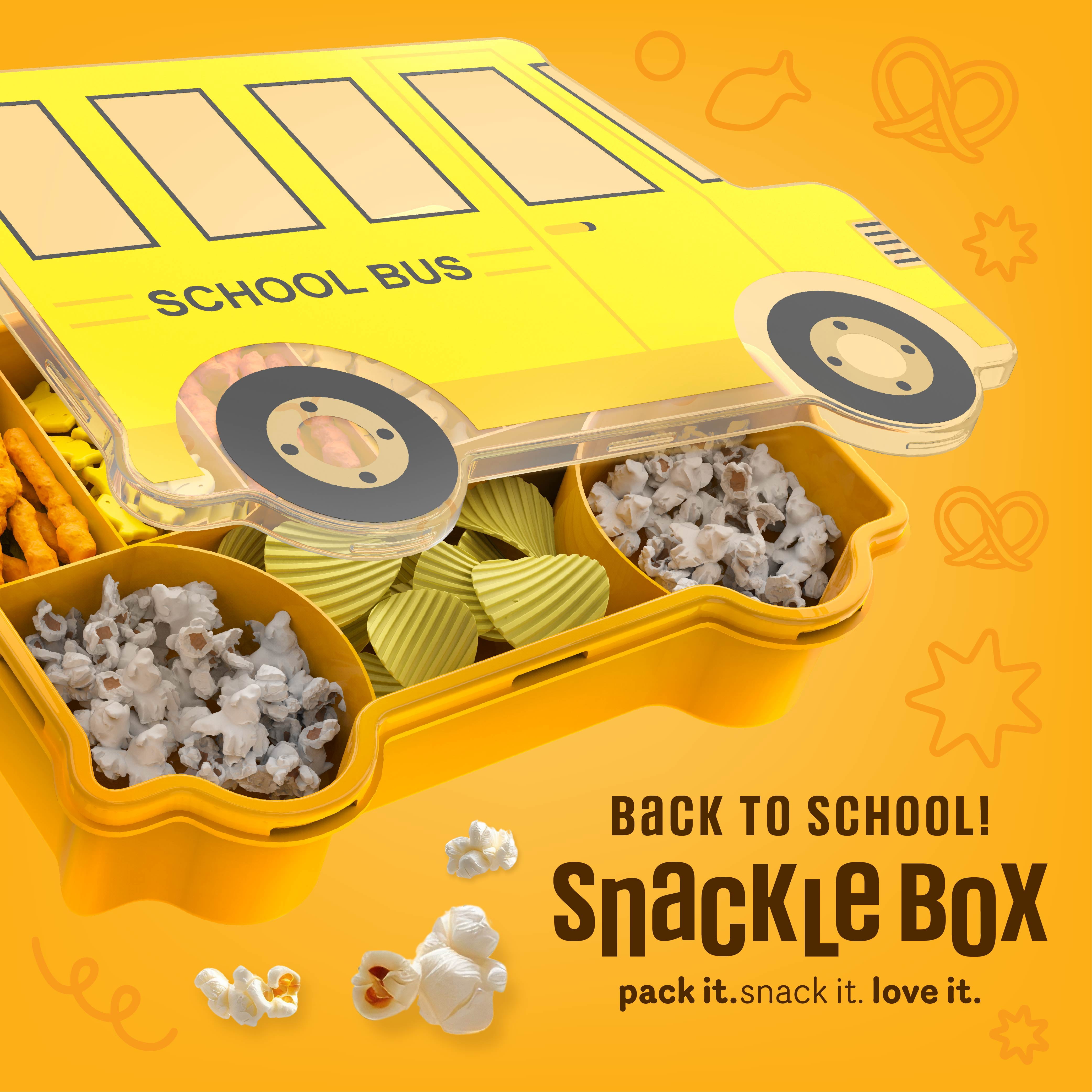 COOK WITH COLOR Lunch Box Container, 8-Grid Snack Box, School Bus Theme