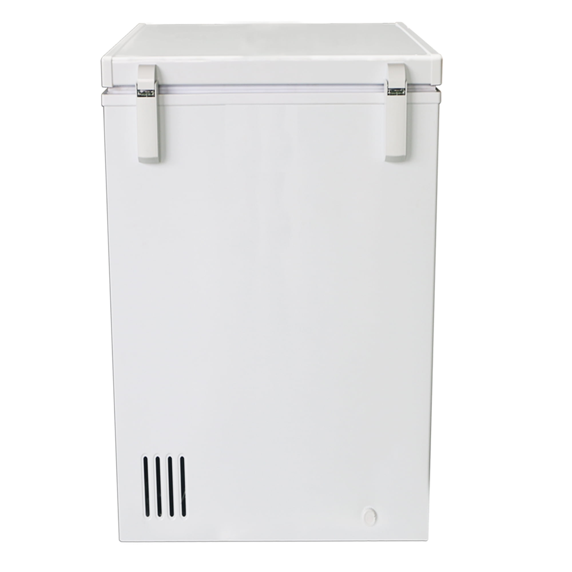 Maxx Cold Compact Chest Freezer with Solid Top, 22.8"W, 3.4 cu. ft. Storage Capacity, Locking Lid, Garage Ready, in White (MXSH3.4SHC)