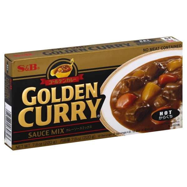 S&B Golden Curry Sauce Mix, Hot, 8.4Ounce (2 Pack)