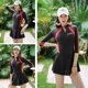 thumbnail image 2 of Skirt Style One Piece Swimsuits For Women Long Sleeves Bathing Suit With Zipper, 2 of 5