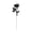 Black, variant on Moonsky Halloween Devil's Hand Artificial Rose Stems 5 Pack, Skeleton Hand Gothic Silk Flowers with Bendable Stems for Spooky Haunted House Table Decor Purple