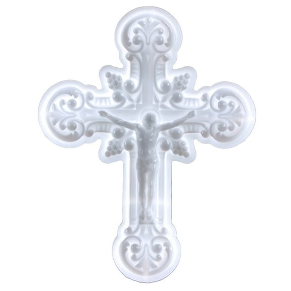 WINDLAND Silicone Resin Molds Resin Ornaments Moulds Crafts Making Mould Cross Shape Silicone Material DIY Hand-Making Supplies