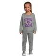 thumbnail image 4 of Garanimals Toddler Girl Long Sleeve Graphic Fleece Sweatshirt, Sizes 2T-5T, 4 of 6
