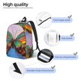 thumbnail image 4 of Lsque Oil Painting Beautiful Butterfly Pattern Canvas Daypack, Durable Backpack, High-quality Versatile Backpack,Vintage Compact Backpack-Small, 4 of 6