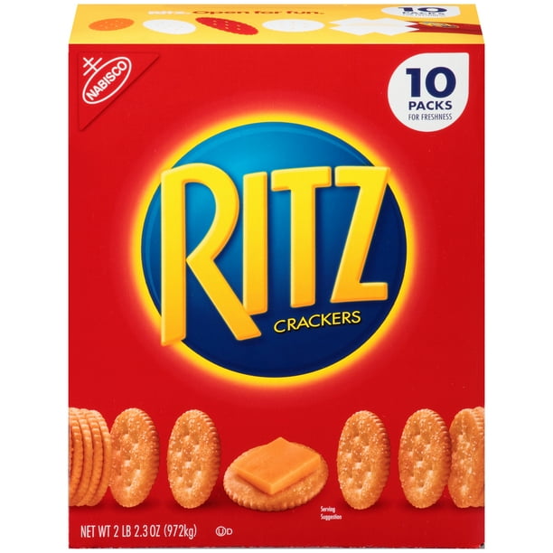 Nabisco Ritz Original Crackers, 10 Packs, 34.3 oz