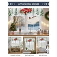 thumbnail image 6 of Winter Christmas Valances for Windows, 42 x 18in, Truck Snowflake Christmas Trees Cardinal Rod Pocket Kitchen Valance Curtain Light Filtering Window Treatments for Living Room Bedroom, 1 Panel, 6 of 7