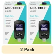 (2 pack) Accu-Chek Guide Diabetes Meter for Diabetic Blood Glucose Monitoring (Meter Only)