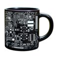 thumbnail image 3 of Xihbxyly Taza de Circuito, Diseño Único de Cerámica con Patrón de Circuito, Apta para Microondas y Lavavajillas, Gran Capacidad de 325 Ml, Accesorio de Escritorio para Café y Té, Regalo Ideal para In, 3 of 7