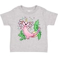 thumbnail image 3 of Inktastic Axolotl Unicorn with Rainbow Tail, Bubbles and Seaweed. Boys or Girls Toddler T-Shirt, 3 of 5
