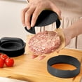thumbnail image 5 of Leodye 1PCS Non Stick Hamburger Press Patty Maker Burger Mold for Stuffed Burgers Beef and Vegetable Patties -4.52x4.33x2.36 in, 5 of 6