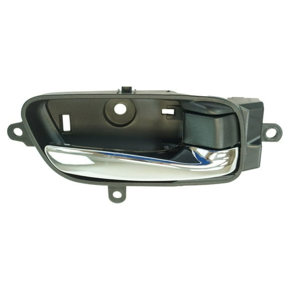 TRQ Inside Interior Door Handle Black & Chrome RH for Altima Pathfinder DHA49803
