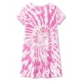 thumbnail image 2 of Tebbis Teen/Little Girls Nightgown – Summer Short Sleeves Sleepwear Pink Smiling Face Nightdress Pajama Size 8, 2 of 7