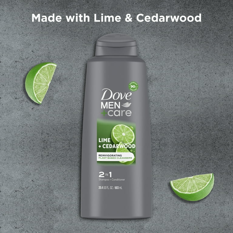 Dove Men+Care Men 2-in-1 Shampoo & Conditioner Lime + Cedarwood