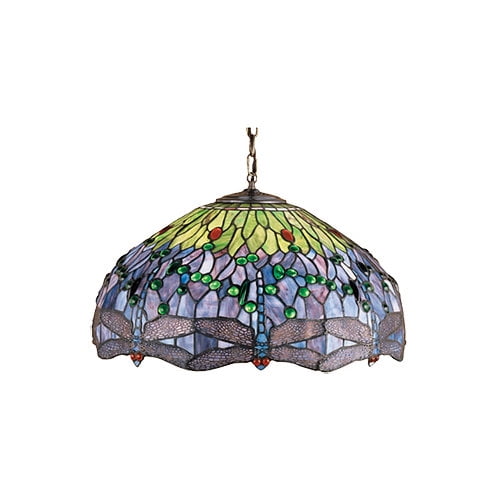 22 Inch W Hanginghead Dragonfly Pendant Ceiling Fixture