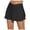 Black, variant on Tfken Summer Skirts For Women Elastic Waist Solid Color Mini Skirts With Built In Shorts Sportswear Casual Female Leisure Clothes Black