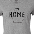 thumbnail image 4 of Inktastic It's Home- State of Iowa  Outline Distressed Text Women's T-Shirt, 4 of 5
