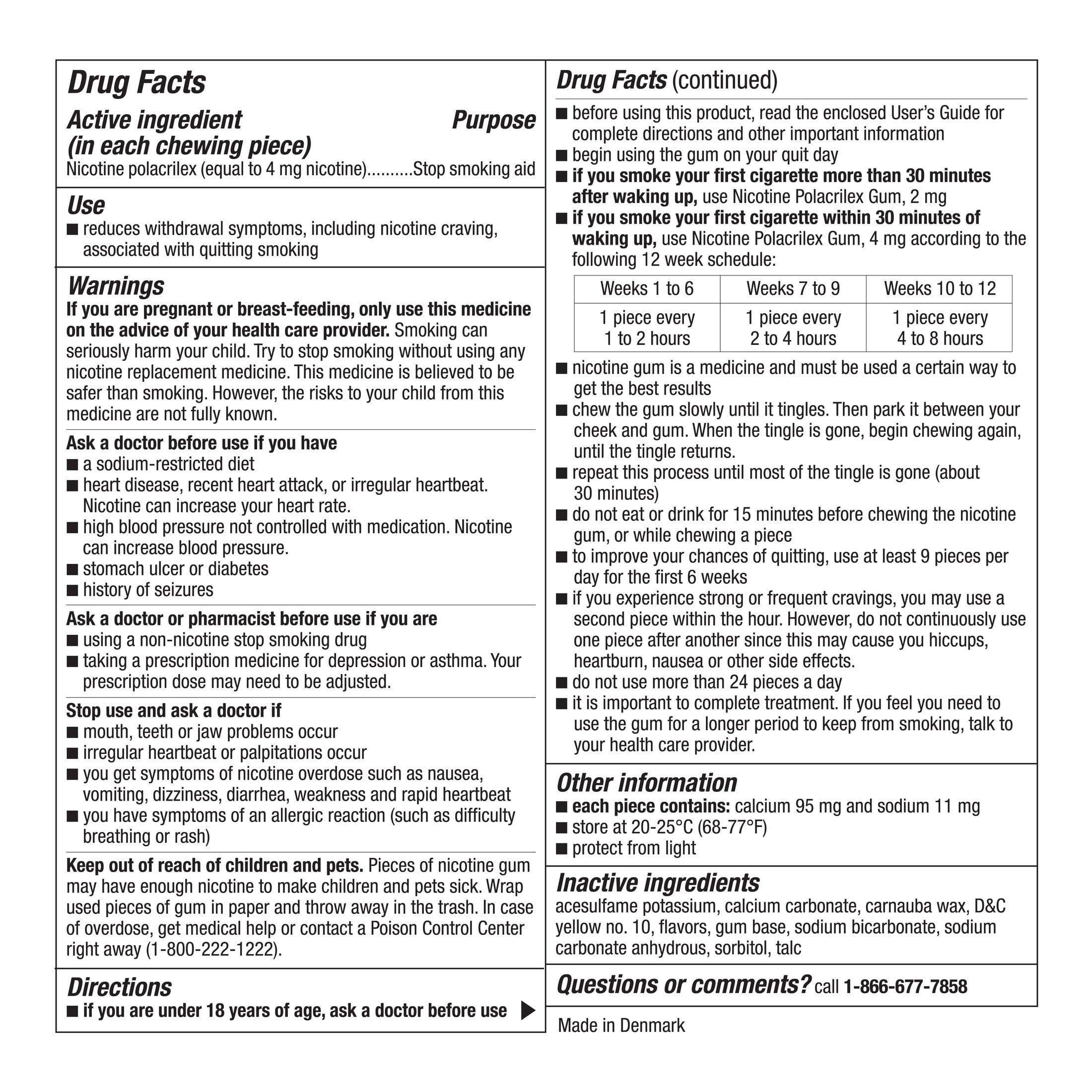 (2 pack) Equate Nicotine Gum 4 mg, Stop Smoking Aid, Mint Flavor, Uncoated, 170 Count