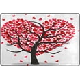 thumbnail image 4 of Dreamtimes Love of Tree Non-Slip Area Rug 72"x48", Happy Valentines Day Soft Non Slip Washable Floor Mats for Indoor Front Porch,Living Room, Bedroom,Kitchen, 4 of 5