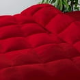 thumbnail image 6 of D.N.G. BEDDINGS Deluxe All Seasons Twin/Twin XL Size 800 Thread Count, Solid Blood Red Down Alternative 1 Piece Box Design Comforter Set 100% Egyptian Cotton, 6 of 6