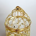 thumbnail image 3 of Metal Hollow Moroccan Lantern Candle Holder Tea Light Candle Cradle Home Room Decor(Gold), 3 of 8