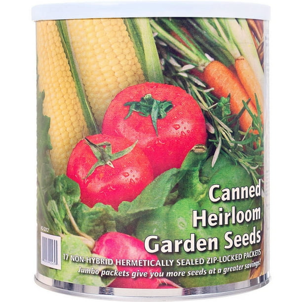Emergency Essentials Canned Heirloom Garden Seeds, 26 oz