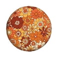 thumbnail image 2 of Bingfone Hippie Flower Spare Tire Cover Weatherproof Universal Wheel Protectors For Rv Camper Travel Trailer Suv Truck 16 Inch, 2 of 9