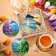 thumbnail image 3 of Posavasos Circulares DIY Kits Puntos Diamante Artísticos Con Diamantes 6/7/8 Uds., 3 of 9