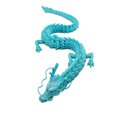 thumbnail image 1 of Transemion Plastic Exquisite Delicate 3D Printed Articulated Dragon Model For Collectors Suitable For Any silk blue 30CM, 1 of 6