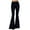 Black, variant on ABATAB Bell Bottom Jeans for Women Mid Waisted Stretchy Pull on Jeans Wide Leg Skinny Hem Fashion Denim Flare Pants