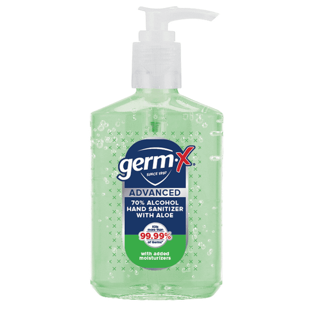 GermX® Advanced Gel Hand Sanitizer with Aloe with Pump, Bottle of Hand