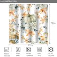 thumbnail image 5 of Autumn Watercolor Pumpkin Shower Curtain, Fall Thanksgiving Harvest Floral Pumpkin Bathroom Curtain Home Bathtub Decor Waterproof Fabric Machine Washable with 12 Hooks,72"X72", 5 of 6