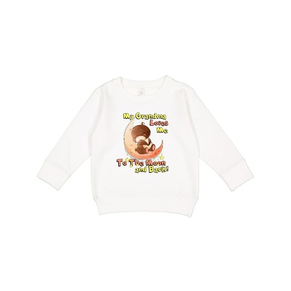 Inktastic My Grandma Loves Me to the Moon and Back Toddler Sweatshirt