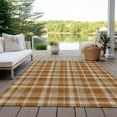 thumbnail image 6 of Addison Rugs Chantille Indoor/Outdoor Transitional Plaid Paprika Washable Rectangle Rug, 9' x 12', 6 of 6