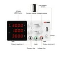 thumbnail image 3 of Alimentation CC 30 V 10 A, Source d'Alimentation de Laboratoire Numérique Réglable pour Réparation de Téléphone + Protection contre les Courts-Circuits, 3 of 5