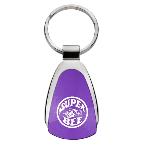 Plymouth Super Bee Teardrop Key Chain (Purple)